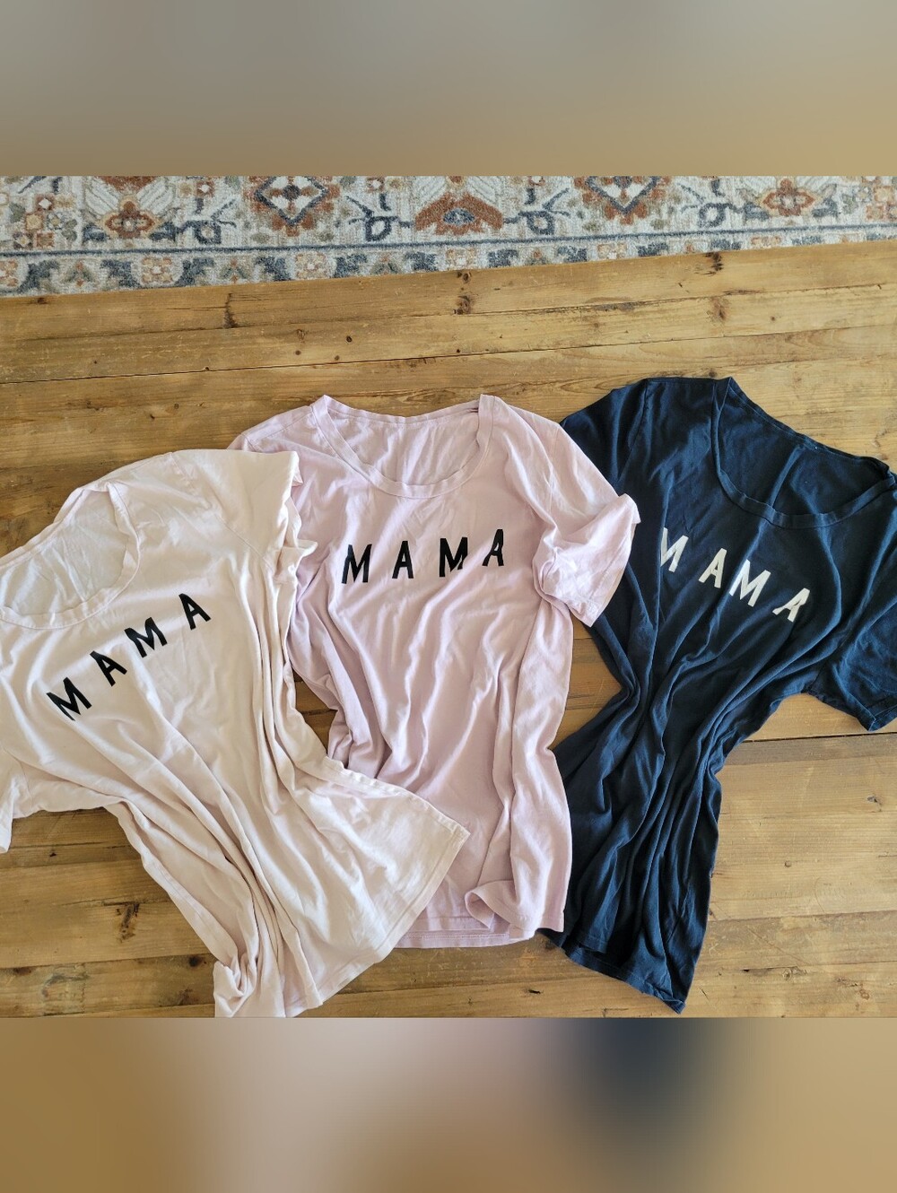 Ford & Wyatt Bundme Mama Graphic Tee - Pink, Light Mauve, Black:XL